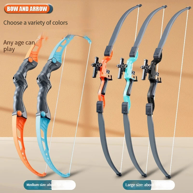 Bow and Arrow Toy Set 52Cm Archery Practice Recurve Outdoor Sorts Shooting Toy with Target Kids/Adults Gift