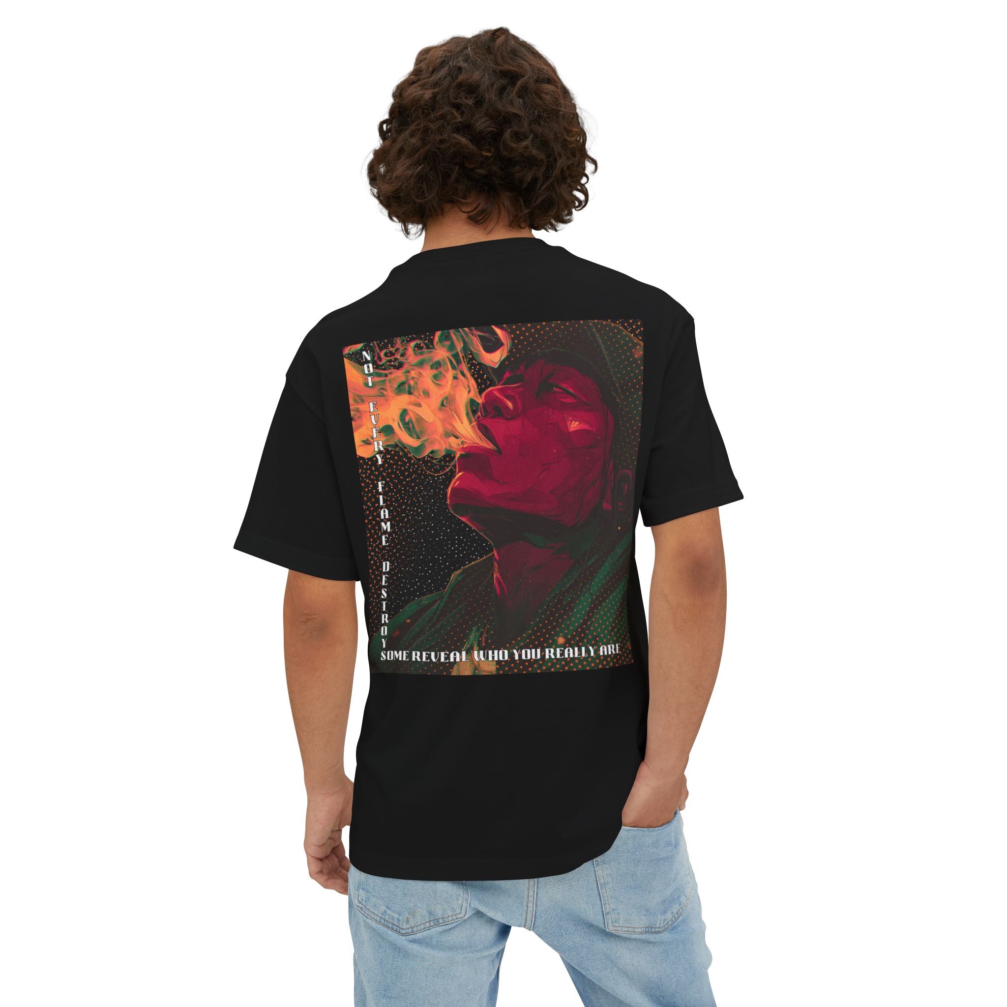 Oversized Vintage Smoke Portrait Graphic Tee