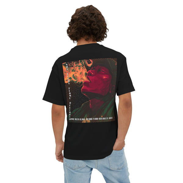 Oversized Vintage Smoke Portrait Graphic Tee