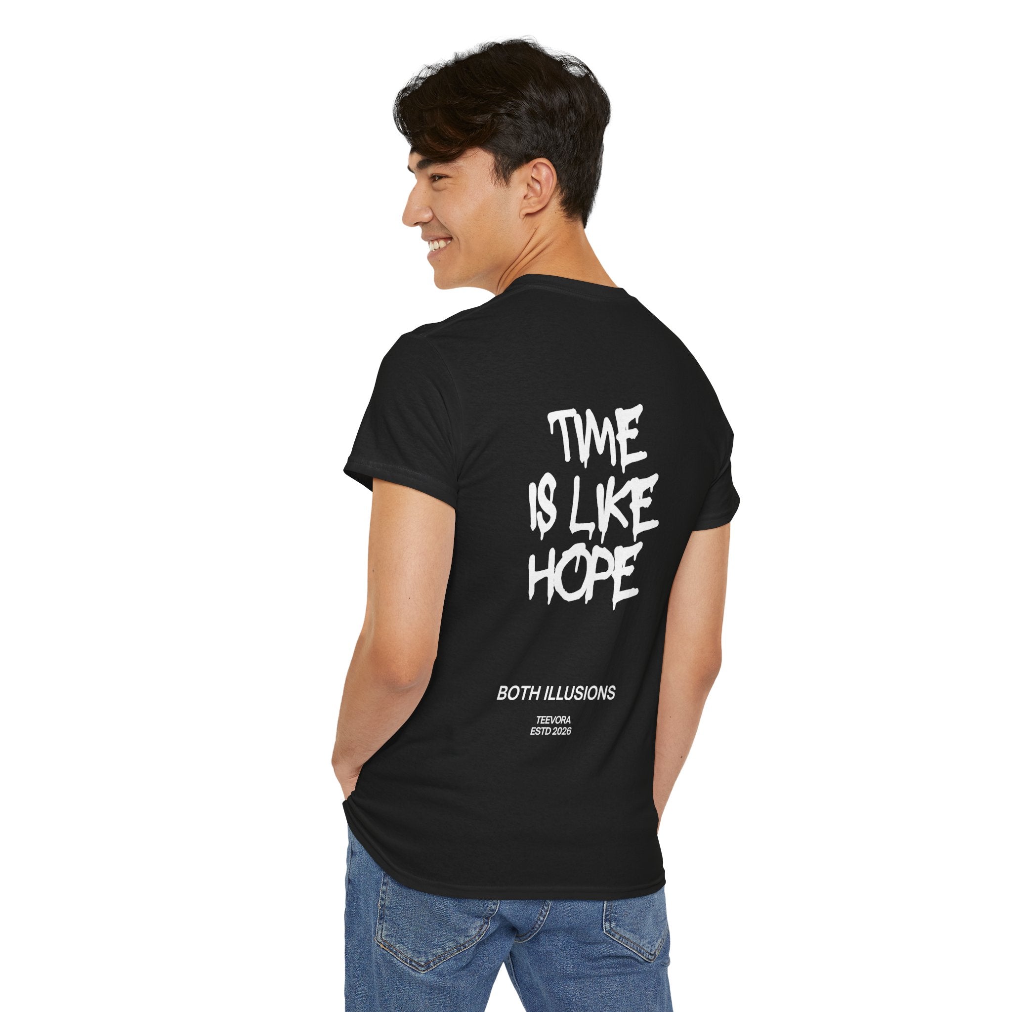 "Time Is Like Hope" Back-Print Graphic Tee