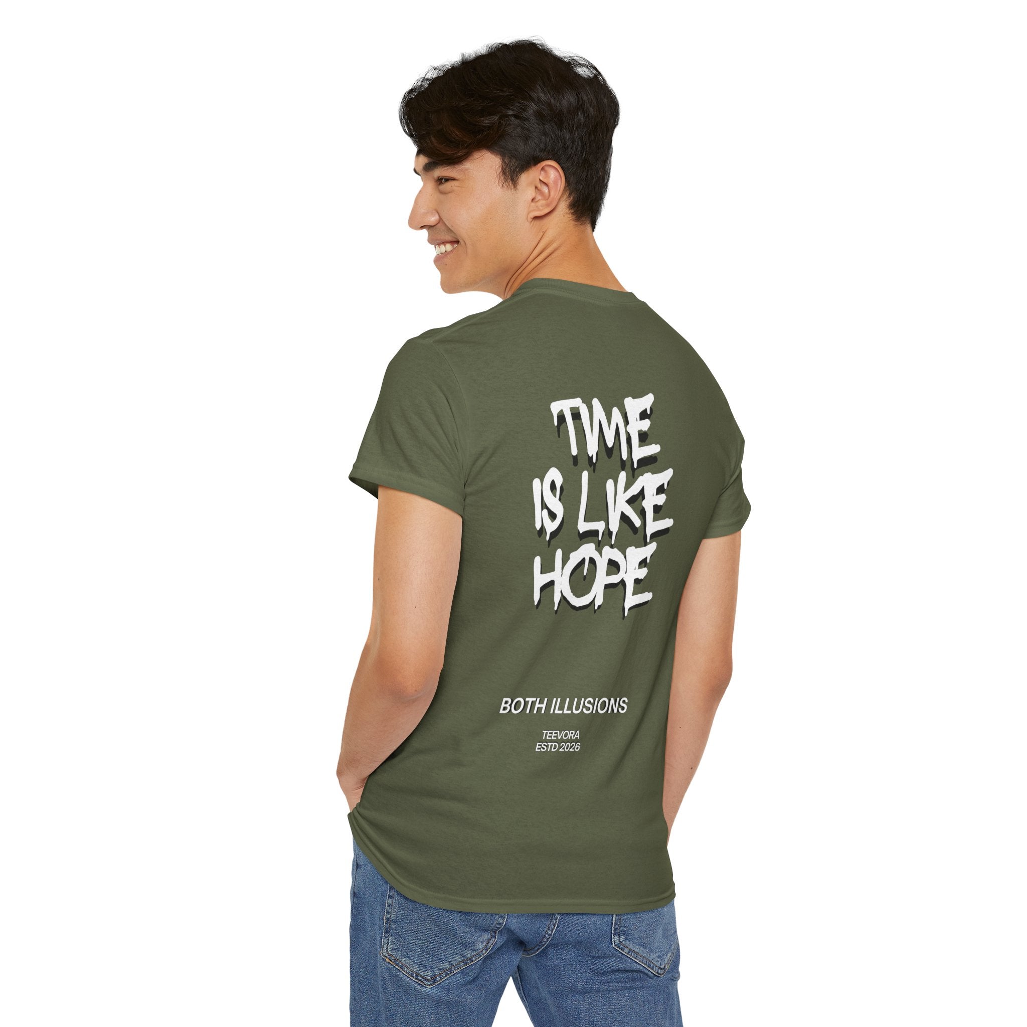 "Time Is Like Hope" Back-Print Graphic Tee