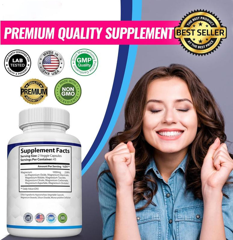 Magnesium Complex: Essential 8-Form Magnesium Supplement for Fitness and Dietary Health