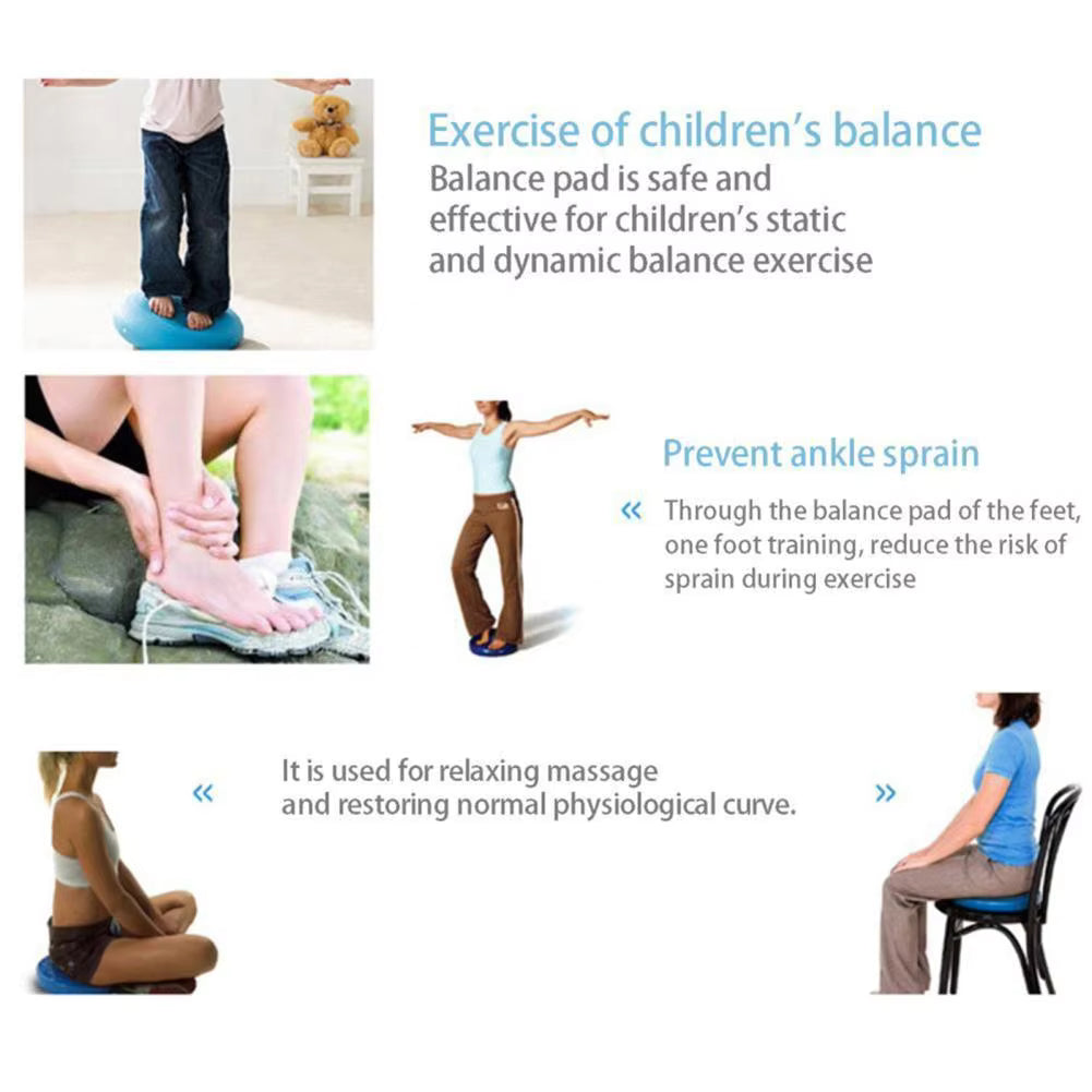 FlexiFit PVC Yoga Balance Pad with Pump