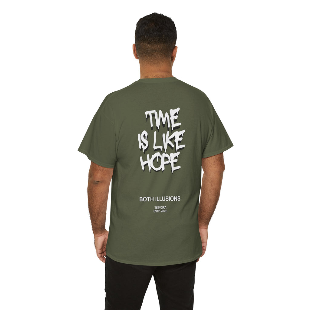 "Time Is Like Hope" Back-Print Graphic Tee