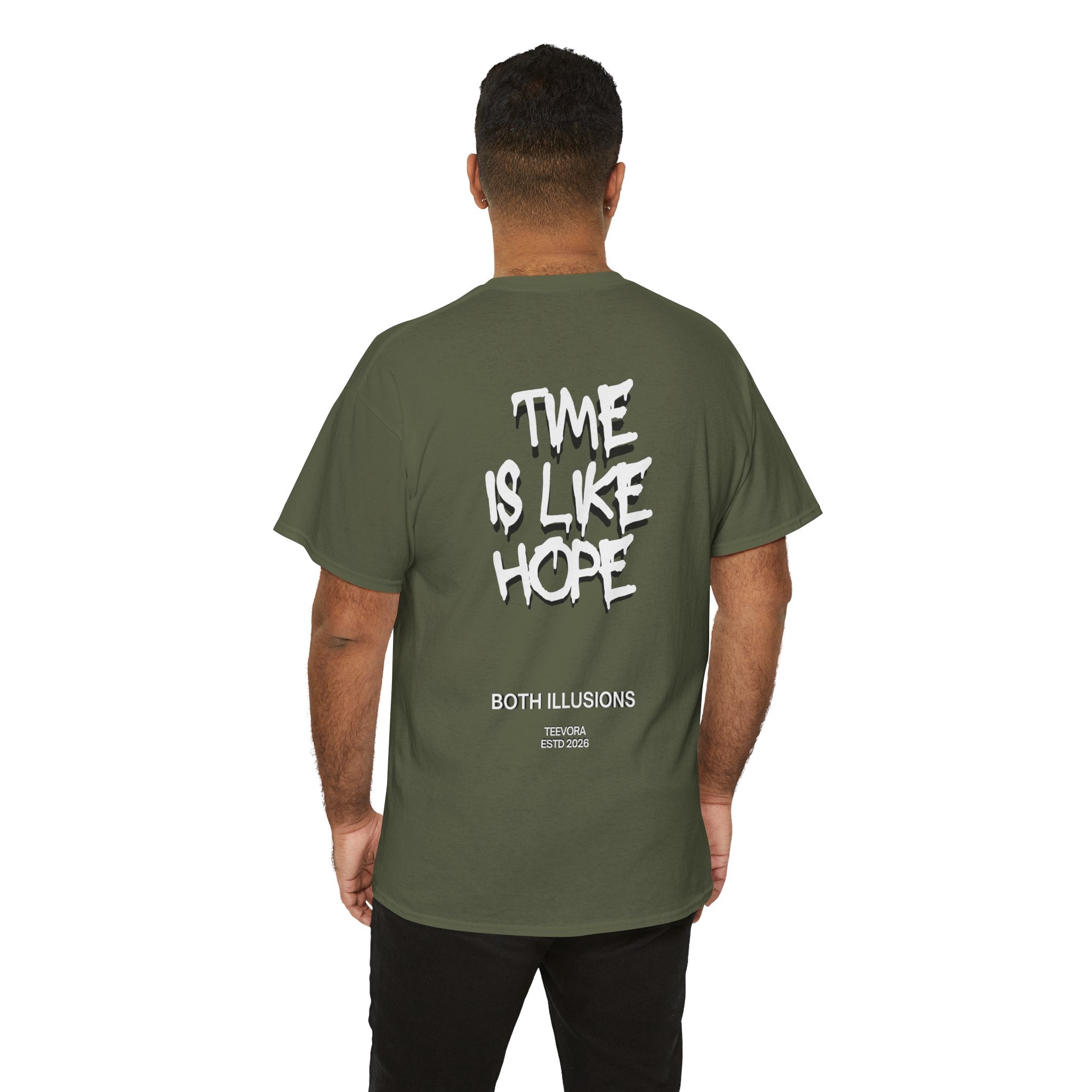 "Time Is Like Hope" Back-Print Graphic Tee
