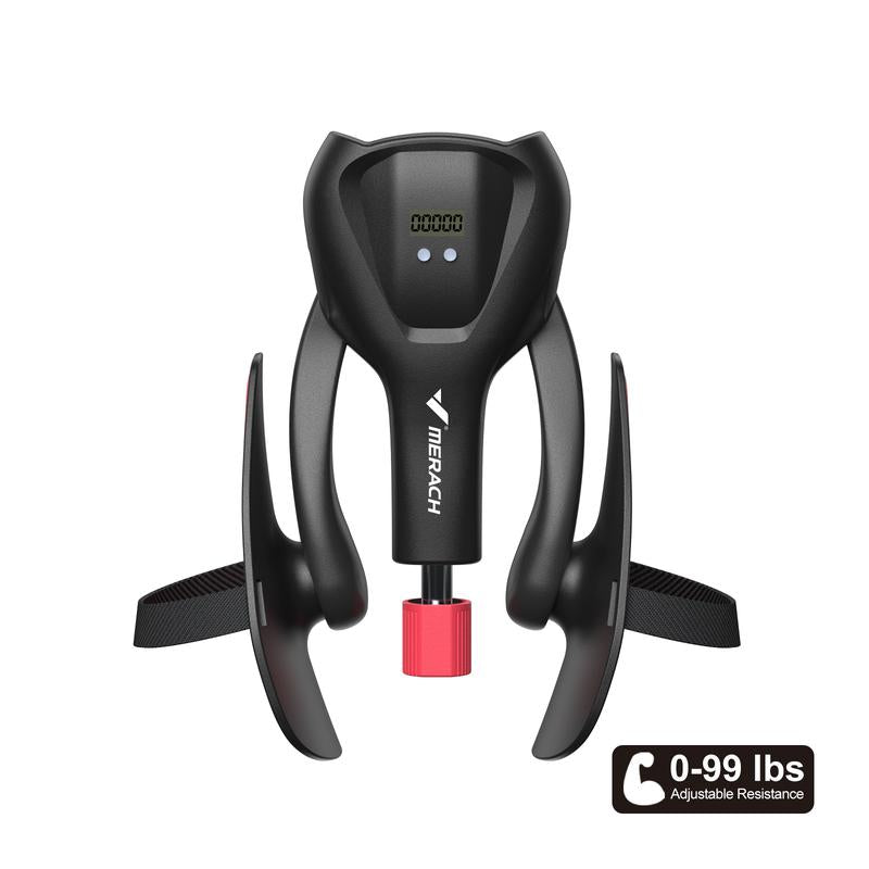 Merach Thigh Trainer - Home Fitness Equipment for Inner Thighs, Legs, and Arms with Optional Versions: Standard, Strap, Smart Counter (Blue)