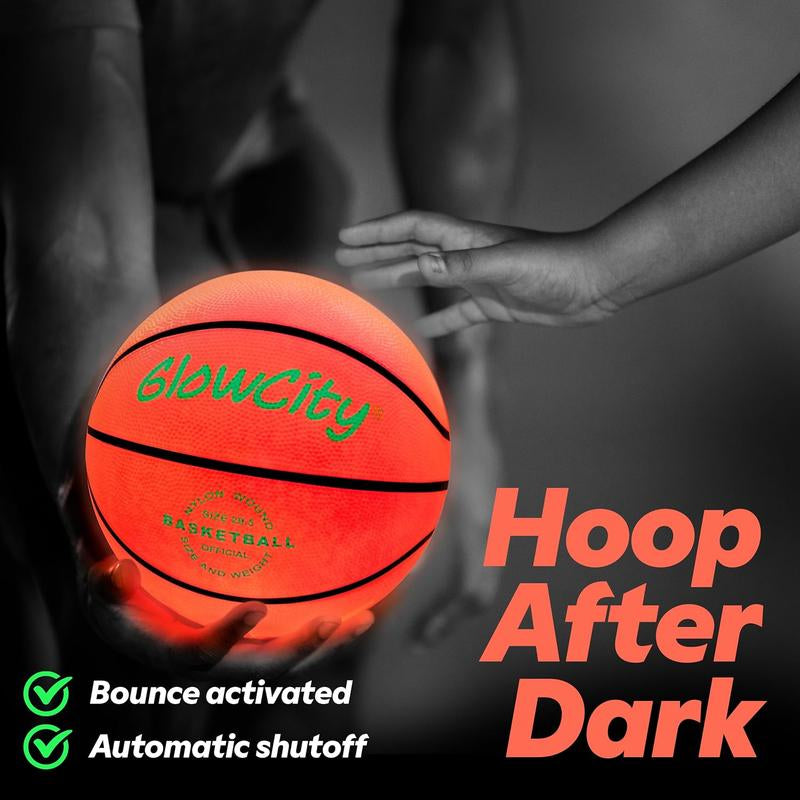Illuminated LED Basketball with Glow-in-the-Dark Feature