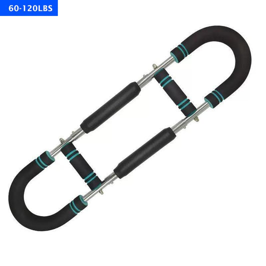 Arm Trainer, Adjustable Power Twister Bar, Chest Shoulder Arm Workout Equipment, Portable Detachable Upper Body Fitness Machine for Home & Gym Hand Grip Strengthener