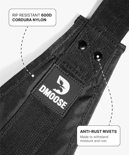 Hanging Ab Straps for Pull-Up Bars - Padded Exercise Straps for Core Strength Training and Leg Raises, Includes 2 Steel Carabiners - Ideal Abs Equipment for Home and Gym Use