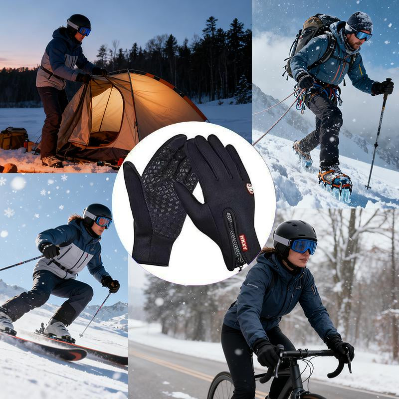 Professional Outdoor Winter Gloves: Touchscreen-Compatible, Windproof Full-Finger Design for Sports, Travel, and Everyday Use