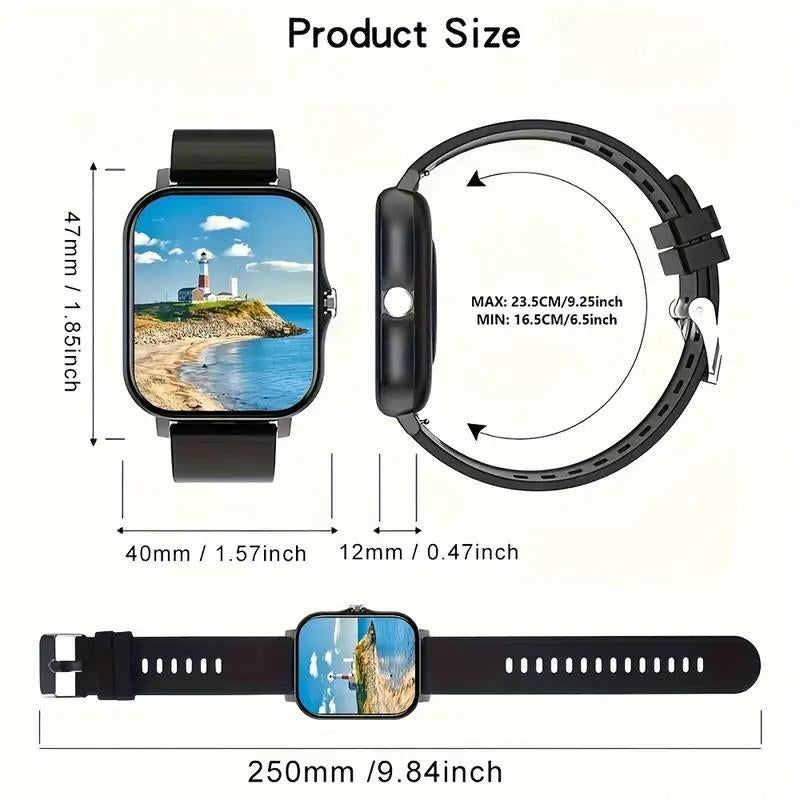 Smart Watch with Wireless Calling, Multi-Sport Modes, and Comprehensive Notification Features
