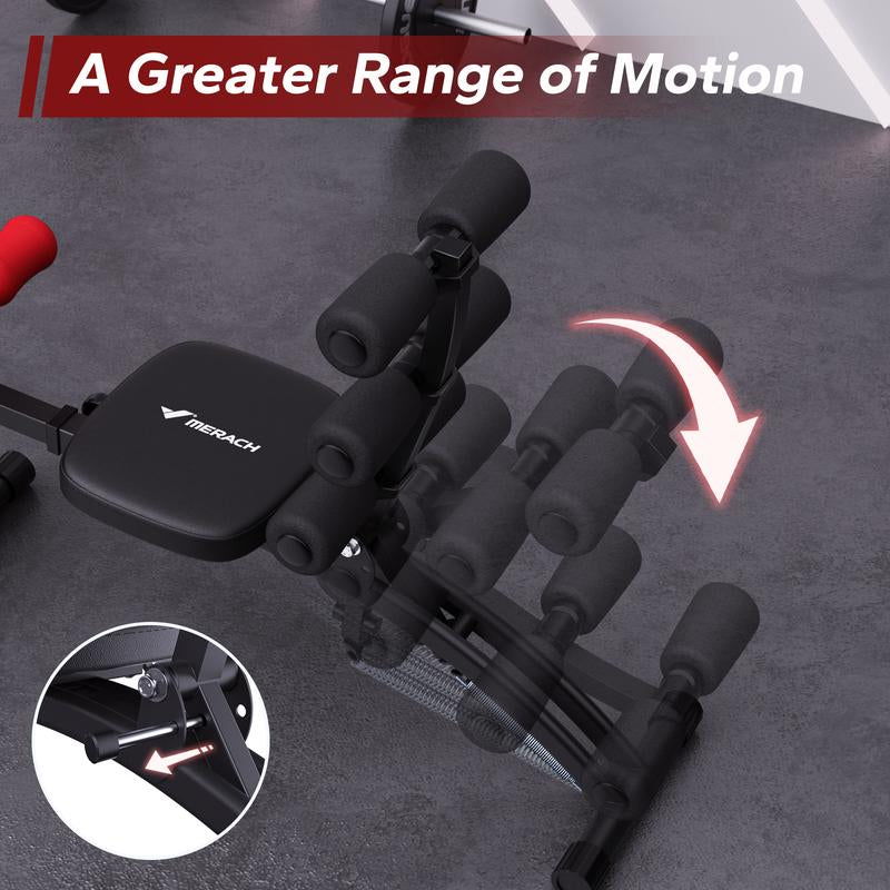 MERACH Multi-Functional Adjustable Ab Workout Bench and Exercise Chair for Home Gym