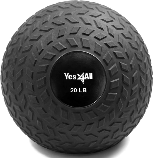 Slam Balls, 10-40Lb Weighted Ball Weight, Durable PVC Sand Filled Workout Dynamic Slam Ball for Core Strengthen