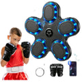 Home and Office Fitness Trainer 2025: Upgraded Smart Bluetooth Boxing Machine with Punch Counter, Gloves, LED Lighting, and Adjustable Speed, Wall-Mounted Design