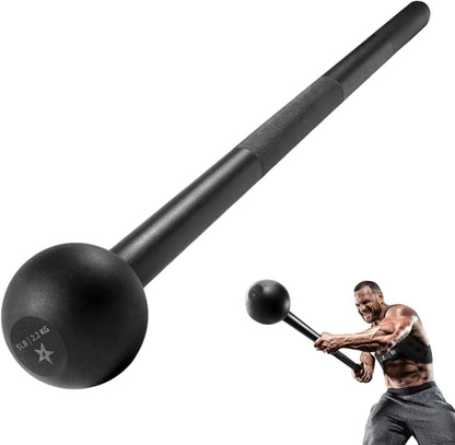 Steel Mace Bell for Comprehensive Strength Training - Enhances Full Body, Muscle, Shoulder, Grip, and Forearm Workouts for Rehabilitation and Stretching, Available in 5, 7, 10, 15, 20, 25, and 30 lbs for Both Women and Men