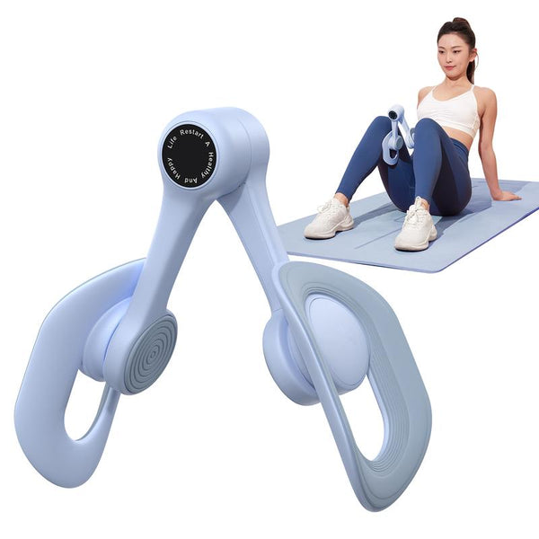 Merach Thigh Trainer - Home Fitness Equipment for Inner Thighs, Legs, and Arms with Optional Versions: Standard, Strap, Smart Counter (Blue)