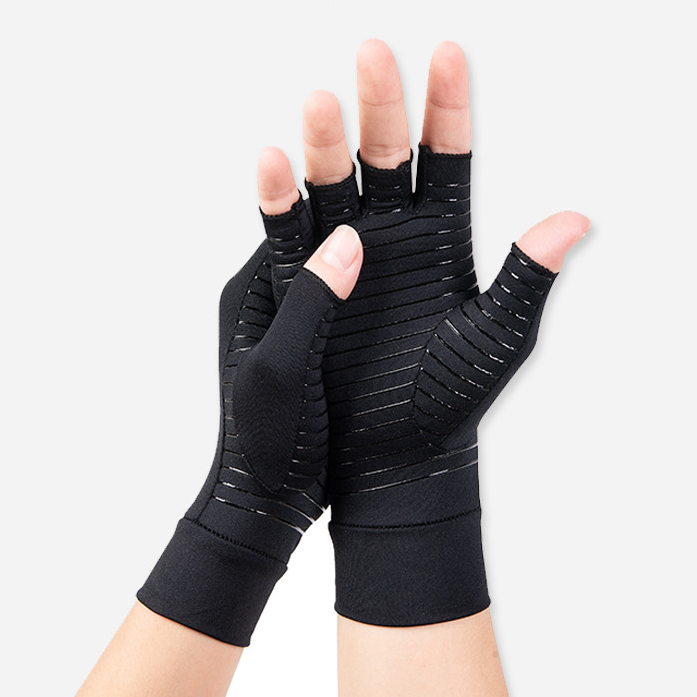 Copper Ion Half-Finger Gloves for Sports and Fitness
