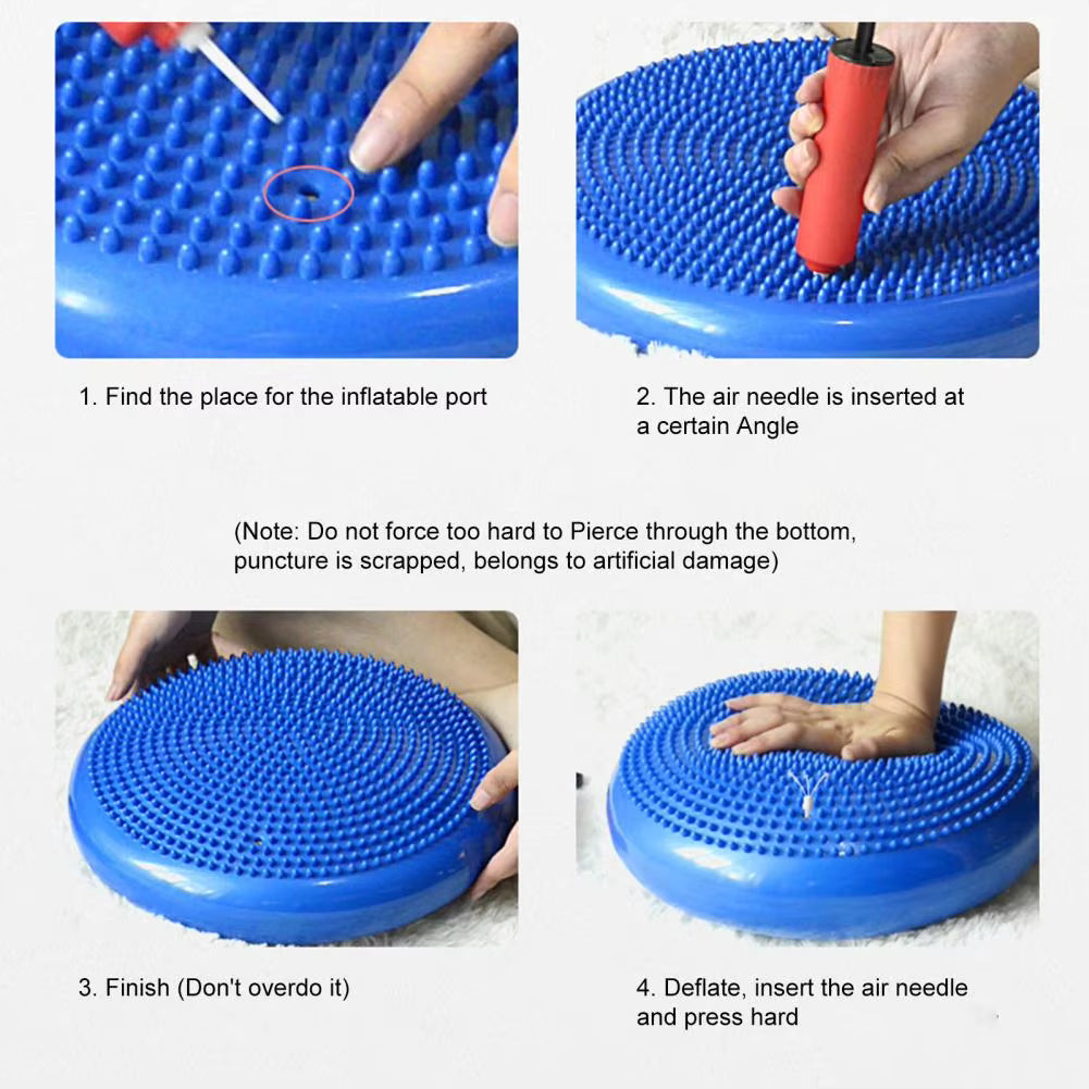 FlexiFit PVC Yoga Balance Pad with Pump