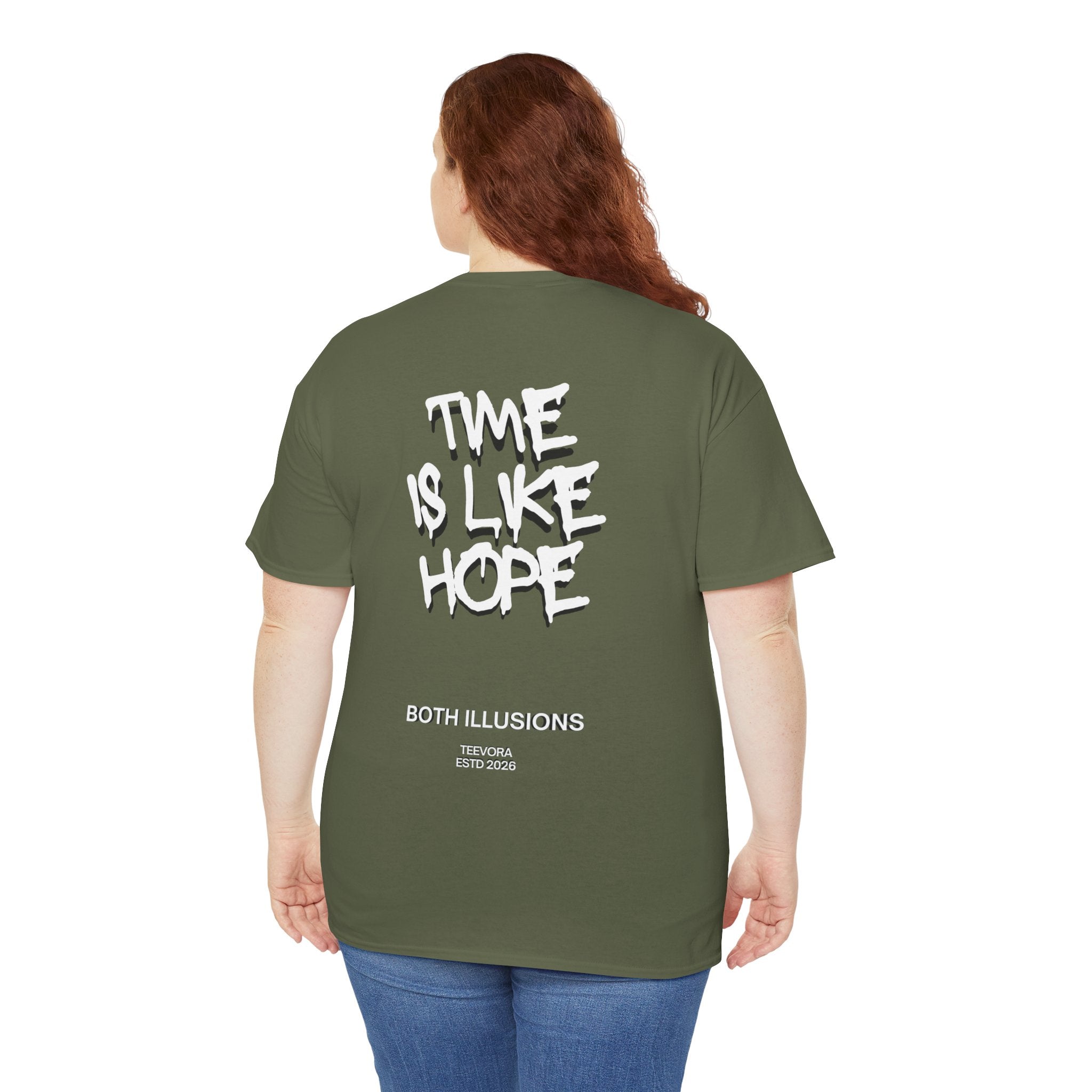 "Time Is Like Hope" Back-Print Graphic Tee