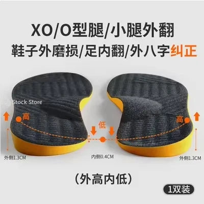 New Arch Support Flat Foot Orthopedic Insoles for Shoes Women Men Children X/O Type Legs Valgus Feet Correction Sports Shoe Pads
