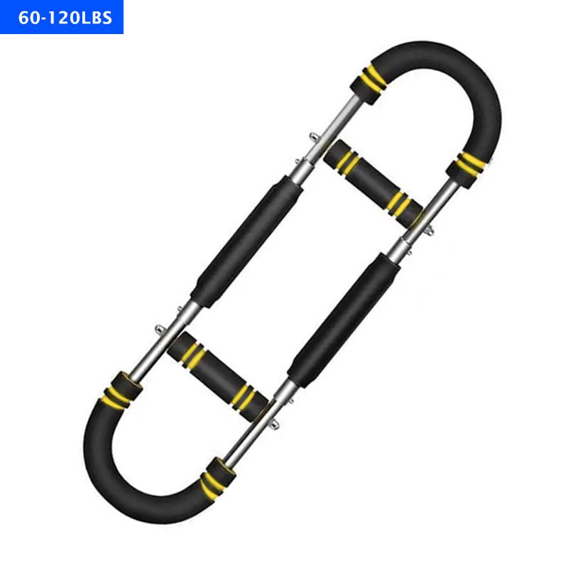 Arm Trainer, Adjustable Power Twister Bar, Chest Shoulder Arm Workout Equipment, Portable Detachable Upper Body Fitness Machine for Home & Gym Hand Grip Strengthener