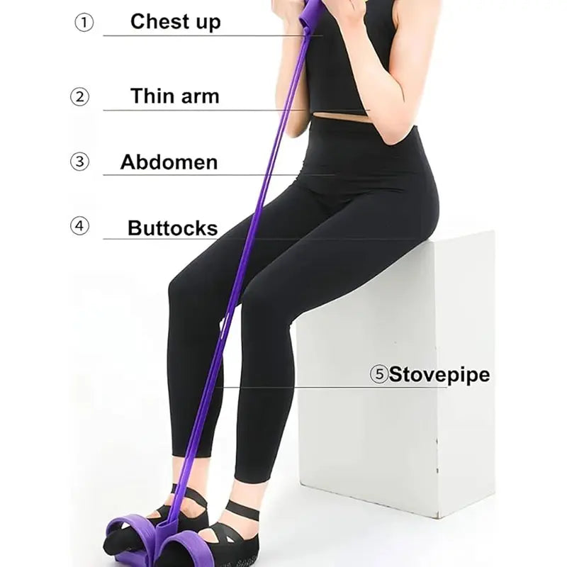 Multi-Functional Elastic Pull Strap - Portable Home Activity Band for Daily Stretching and Movement, Ideal for Flexibility and Relaxation, Convenient Storage and Use