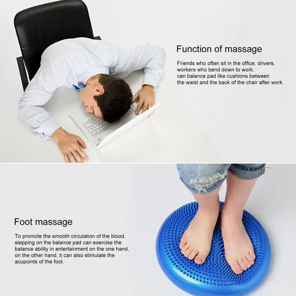 FlexiFit PVC Yoga Balance Pad with Pump