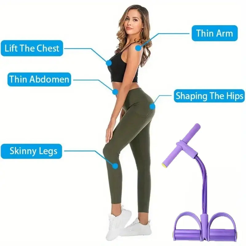 Multi-Functional Elastic Pull Strap - Portable Home Activity Band for Daily Stretching and Movement, Ideal for Flexibility and Relaxation, Convenient Storage and Use