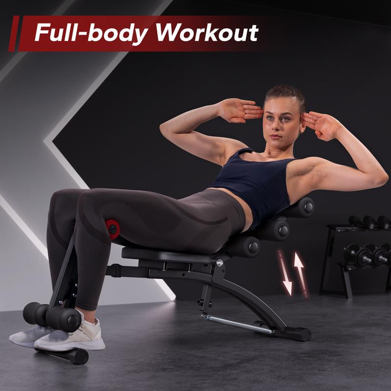 MERACH Multi-Functional Adjustable Ab Workout Bench and Exercise Chair for Home Gym