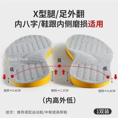 New Arch Support Flat Foot Orthopedic Insoles for Shoes Women Men Children X/O Type Legs Valgus Feet Correction Sports Shoe Pads