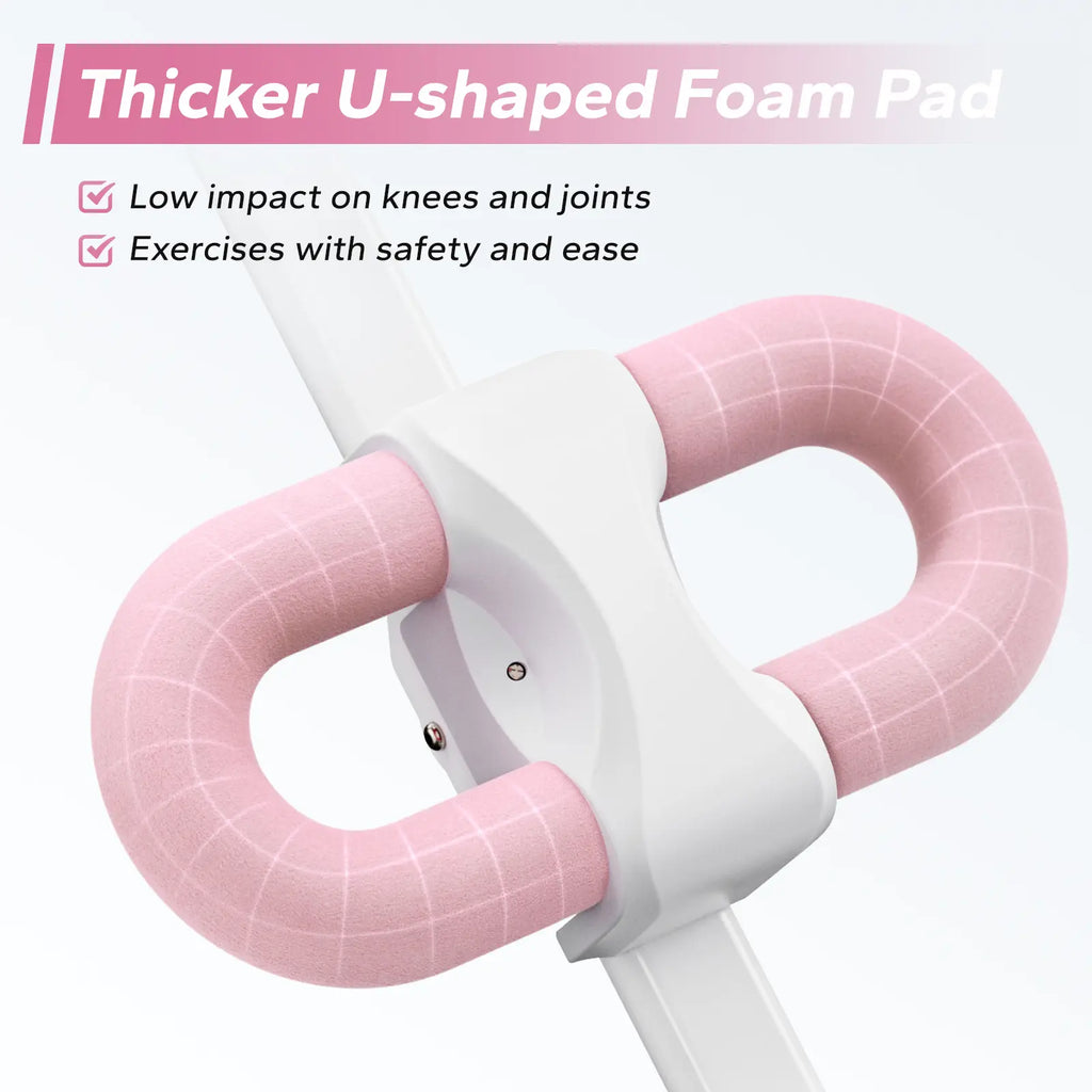 Merach Adjustable Ab Trainer Machine with LCD Monitor - Foldable Home Gym Equipment for Core, Abs, Arms, Legs, and Buttocks Shaping for Women