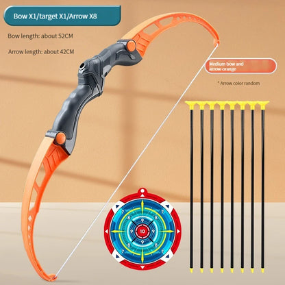Bow and Arrow Toy Set 52Cm Archery Practice Recurve Outdoor Sorts Shooting Toy with Target Kids/Adults Gift
