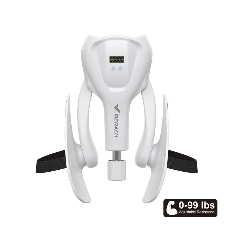 Merach Thigh Trainer - Home Fitness Equipment for Inner Thighs, Legs, and Arms with Optional Versions: Standard, Strap, Smart Counter (Blue)